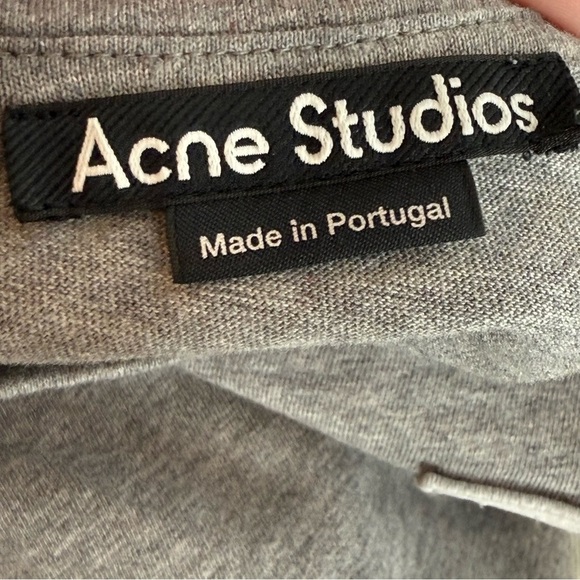 Acne Studios Kids Unisex Gray Mini Nash Logo Cotton T-shirt size 3-4yrs - Picture 4 of 5